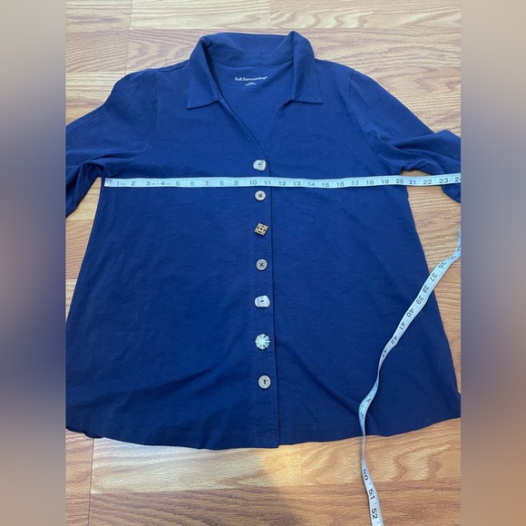 soft surroundings Danielle 3/4 Sleeve Tunic size L - Picture 9 of 11